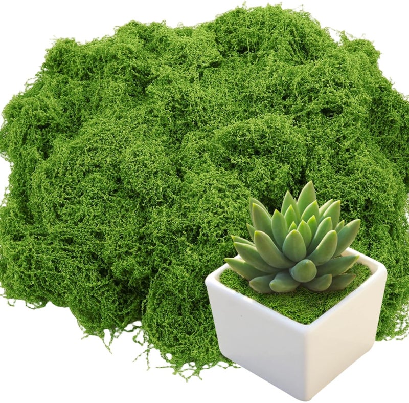 Bitlongate Artificial Moss 10.6oz – Fake Green Moss for Crafts, Potted Plants, Fairy Garden Decor, DIY Table Centerpieces, Wedding Party Decoration - Image 1